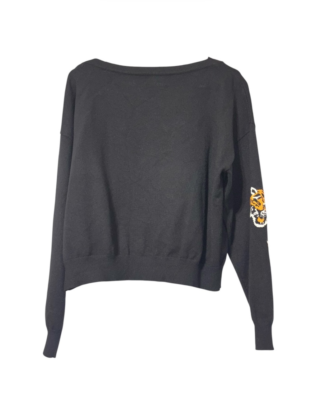 Lala Black Crewneck Sweater with Tiger Embroidery - Picture 8 of 8